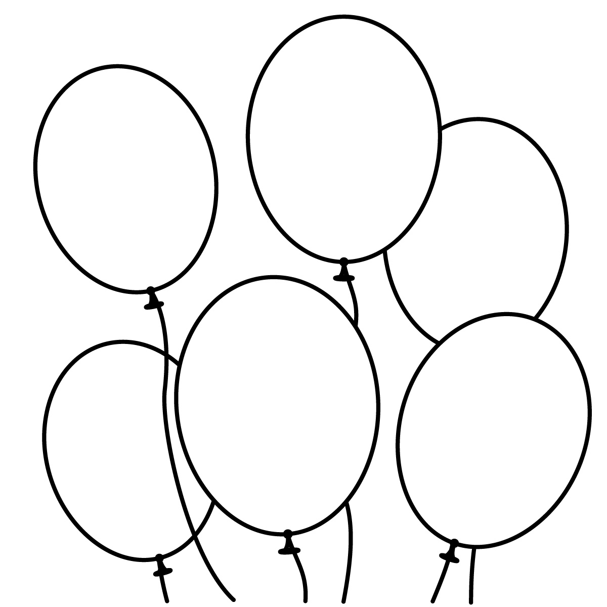 Free Balloon Bouquet Coloring Pictures 77